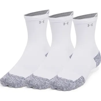 Pánské oblečení Vysoké funkční ponožky Under Armour VELOCITI RUN CUSH CREW SOCKS (3 PAIRS) bílé 1387043-101 - M | UK 12 | US 13