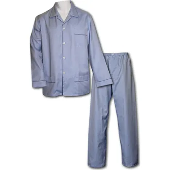 LUIZ Pánské pyžamo William 599 Bavlna - Světle modrá Velikost: 50