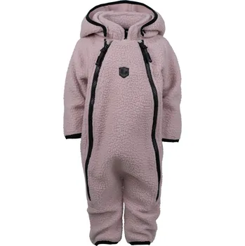 Kojenecký overall LINDBERG SWEDEN BABY OVERAL RAMUND PILE LINDBERG SWEDEN, DUSTY MAUVE Velikost: 62