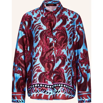 Dámská halenka Miss Goodlife Dámská Košilová Halenka Ze Saténu, tyrkysová /...