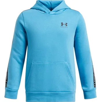 Chlapecká mikina Dětská mikina přes hlavu Under Armour ICON FLEECE HD TAPING K modrá 1390293-452 - YXL | UK 12 | US 13