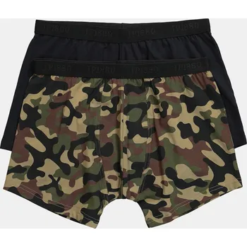 Kalhotky JP1880, Plus size Midi kalhotky, FLEXNAMIC®, 2-balení, OEKO-TEX, do 8XL pro plnoštíhlé nadměrná velikost, 842410442-1455, zelený, 6XL, Plus size oblečení, Oblečení pro vysoké muže, Nadměrné velikosti, Oblečení pro plnoštíhlé.