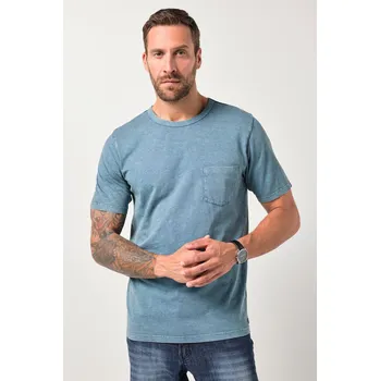 Pánské tričko JP1880, Plus size Tričko JP1880, krátké rukávy, náprsní kapsa, vintage vzhled, do 8XL pro plnoštíhlé nadměrná velikost, 842588723-1455, modrý, 6XL, Plus size oblečení, Oblečení pro vysoké muže, Nadměrné velikosti, Oblečení pro plnoštíhlé.
