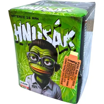 Zábavní pyrotechnika Kompaktní ohňostroj HNUSÁK 16 ran 20mm