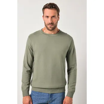 Dámský svetr JP-Aware, Plus size Svetr JP AWARE, recyklovaný materiál, strukturovaný úplet, do 7XL pro plnoštíhlé nadměrná velikost, 843119186-1457, šedý, L, Plus size oblečení, Oblečení pro vysoké muže, Nadměrné velikosti, Oblečení pro plnoštíhlé.