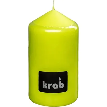 Svíčka Krab - válcová svíčka 60 × 110 mm, zelená