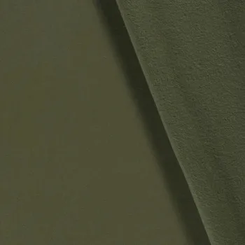 Počesaná teplákovina v khaki barvě 05650/126