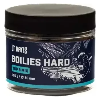 Boilies LT BAITS TOP 8 MIX Boilies Hard 200g - 24mm
