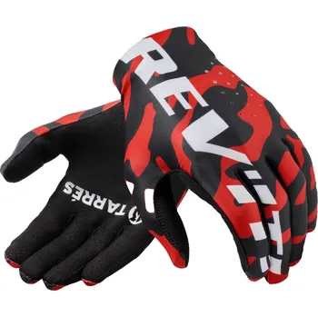 Moto rukavice Motokrosové rukavice Revit Tacto červené S