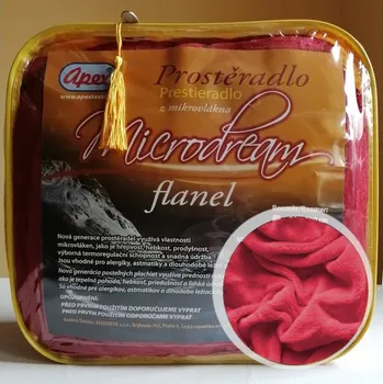Prostěradlo 2L - Mikroplyšové prostěradlo Microdream Flanel - 180/200 - Vínová - 180x200 cm