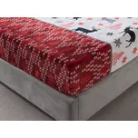 XPOSE® Mikroplyšové prostěradlo LYANA Exclusive - červené 90x200 cm