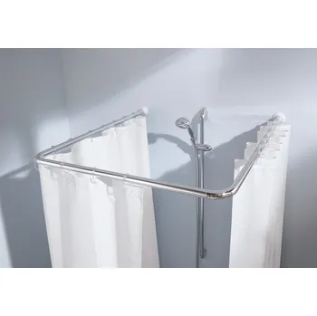 Tyč na sprchový závěs Kleine Wolke Univerzální tyč - chromová