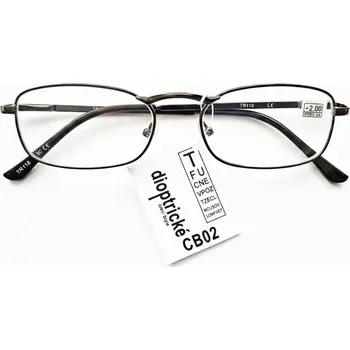 Brýle na čtení Dioptrické brýle na čtení QiiM TR118, kovové černé, +2,00 dioptrie, unisex (dioptrické brýle +2.00 | brýle na čtení | čtecí brýle | kovové brýle | unisex brýle | levné čtecí brýle | dioptrické brýle | čtecí brýle | elegantní černé brýle | brýle s FLEXI)