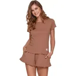 Dámské pyžamo PM.4315 Hnědá - Doctor Nap hnědá S