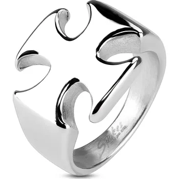 Prsten Šperky4U Ocelový prsten - maltézský kříž - velikost 72 - OPR1070-72