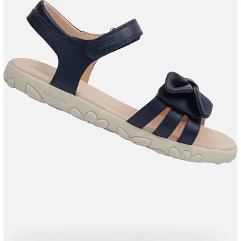 Dámská móda Tmavě modré dívčí sandály Geox Haiti - Holky GEOX modrá | krémová 3424195