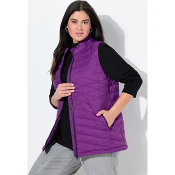 Pánská vesta Ulla Popken, Plus size Prošívaná funkčí bunda HYPRAR, vodoodpudivá, recyklovaný materiál pro plnoštíhlé nadměrná velikost, 843374835-1132, nachový, 58/60, Nadměrné velikosti, Plus size oblečení, Oblečení pro boubelky, Oblečení pro baculky, Oblečení pro pl