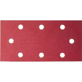 Brusný papír 10x Brusný papír na různé materiály Bosch 2609256A87 - 93x185mm, zr.40, 8 děr, pro vibrační brusku