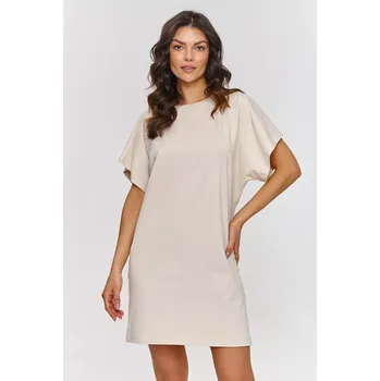 Dámské šaty Denní šaty M875 béžové - Makadamia 36/38