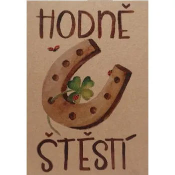 Přáníčko BeBechy – recyklovaný papír - Podkova tiskopis