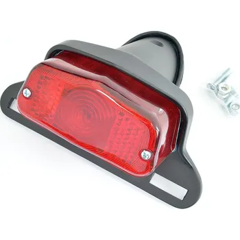 Osvětlení pro motocykl EMGO 2025/02 světlomet zadní do KLASYKÓW s upevněním registrační značky barva černá (vzor LUCAS) (LATA 1963 - 1973) (EMGO 2025/02 světlomet zadní do KLASYKÓW s upevněním registrační značky barva černá (vzor LUCAS) (LATA 1963 - 1973))