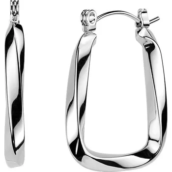Náušnice Šperky4U Ocelové náušnice kroucené - OPN2022-ST