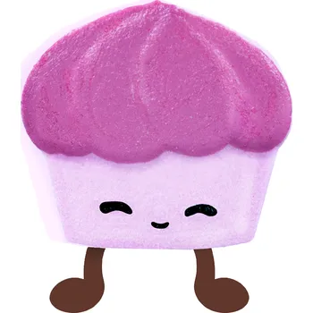 Koupelová sůl Bomb Cosmetics Chloe the Cupcake Fizzy Rascal Šumivá bomba do koupele, 140 g