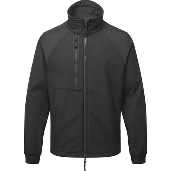 Pánská softshellová bunda PORTWEST WX2 ECO CD870 / Strečová softshellová bunda, prodloužená - černá L