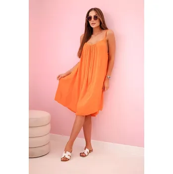Dámské šaty Dámské šaty 81541 Oranžová - FPrice uni Oranžová