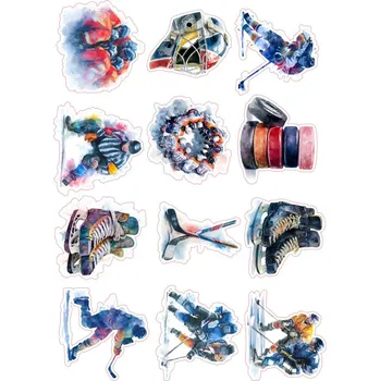 Jedlá dekorace na dort HOKEJ_119 Materiál: Jedlý papír