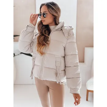 Dámská zimní bunda Dstreet TY0000 DStreet krémová 3424736