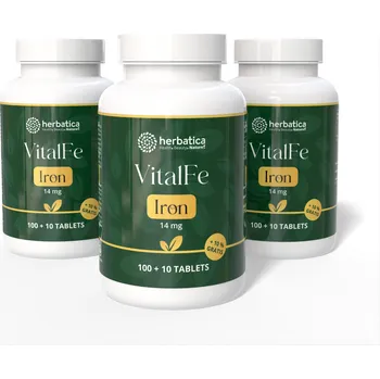Zvýhodněný set: 3x Železo 14 mg – 110 tablet – Herbatica