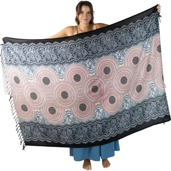 Šátek Sarong / pareo / plážový šátek s mandalami Khamisi Bayangan, Sittar.cz