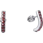 Náušnice řada kamenů 130933