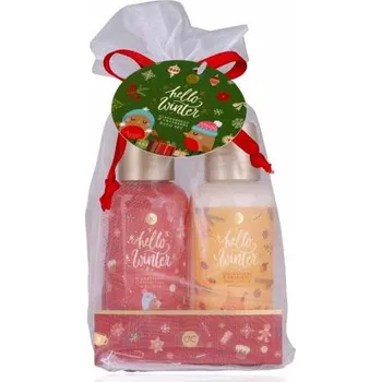 Kosmetická sada SET koupelový HELLO WINTER v organzovém sáčku ACCENTRA