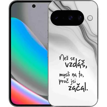 Pouzdro na mobilní telefon Gelový kryt mmCase na Google Pixel 10 - citát 2 bílé pozadí