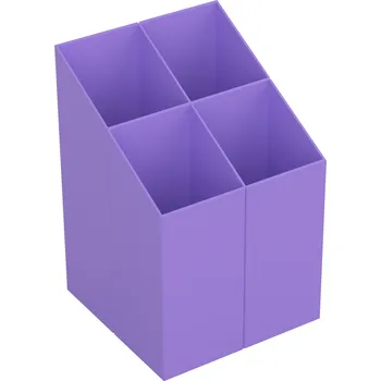 Stojánek na psací potřeby ICO QUADRATE pastelově fialový