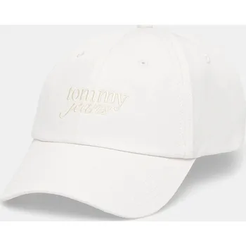 Čepice Bavlněná baseballová čepice Tommy Jeans AW0AW17815 bílá 00X, vel. ONE SIZE