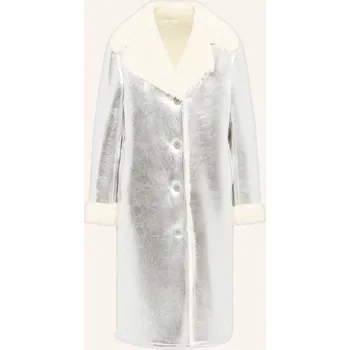 Dámský kabát Frieda & Freddies Dámský Kabát Arigirl, stříbrná / krémová, 36