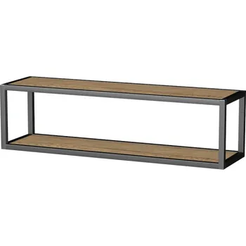 Drátěná police OXO ALU 90x25cm police, černá, LTD OXOALUL9025B