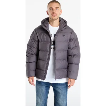 Bunda adidas Tonal Hooded Puffer Jacket Grey Strata/ Print XL