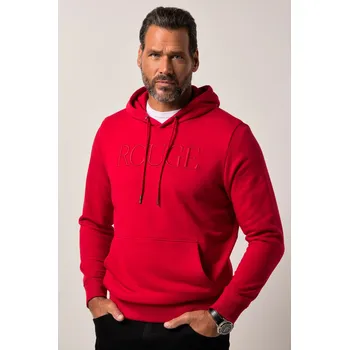 Pánská mikina JP1880, Plus size Mikina s kapucí JP1880, tepláková, výšivky, do 8XL pro plnoštíhlé nadměrná velikost, 840413530-1454, červený, 5XL, Plus size oblečení, Oblečení pro vysoké muže, Nadměrné velikosti, Oblečení pro plnoštíhlé.