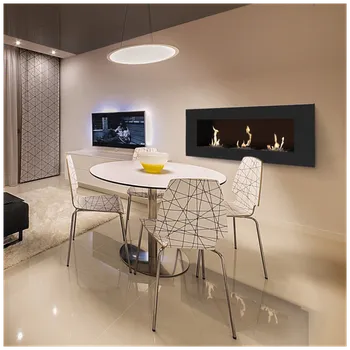 Krbová kamna Závěsný krb na bioethanol DELTA 3 černá TÜV DELTA3/TUV