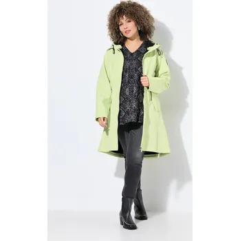 Pánská softshellová bunda Ulla Popken, Plus size HYPRAR softshellová bunda, vodoodpudivá, dvoucestný zip pro plnoštíhlé nadměrná velikost, 839757403-1132, zelený, 58/60, Nadměrné velikosti, Plus size oblečení, Oblečení pro boubelky, Oblečení pro baculky, Oblečení pro plnoštíhlé, O