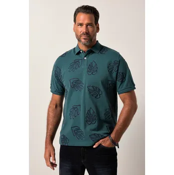 Pánská košile JP1880, Plus size Polokošile JP1880, krátké rukávy, piké, vyšívaný vzor, do 8XL pro plnoštíhlé nadměrná velikost, 840084748-1457, tyrkysový, L, Plus size oblečení, Oblečení pro vysoké muže, Nadměrné velikosti, Oblečení pro plnoštíhlé.