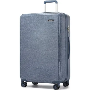 Kono 2494 Kufr spinner 75cm Modrá Denim ABS/Polykarbonát