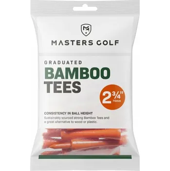 Golfová tyčka Masters Golf Bamboo Graduated Oranžová Golfové týčka