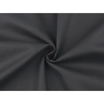 Koženka extra soft dekorační / oděvní podlepená fleecem antracit 1 m