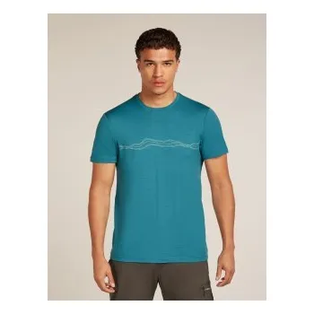 Icebreaker Mens 150 Tech Lite SS Tee Mountain Pulse, Topaz