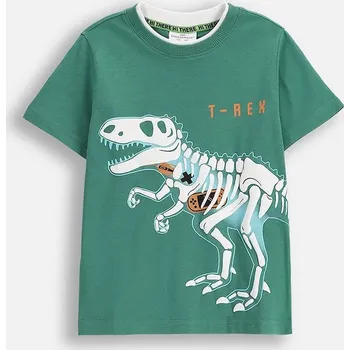 Chlapecké tričko Dětské bavlněné tričko Coccodrillo zelená barva, s potiskem, X-RAY VISION BOY KIDS ZC5143201XBK 77X, vel. 116